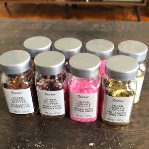 LOT OF 8 - Darice Super Chunky Glitter